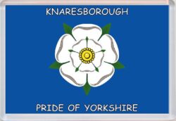 Knaresborough - Pride of Yorkshire County Flag - Jumbo Fridge Magnet Souvenir Gift Present
