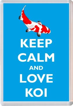 Keep Calm and Love Koi - Jumbo Fridge Magnet Souvenir Gift Present