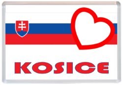 Kosice - Love Slovakia/Slovakian Towns & Cities Flag - Jumbo Fridge Magnet Souvenir Gift Present