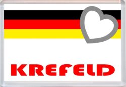 Krefeld - Love Germany/German Towns & Cities Flag - Jumbo Fridge Magnet Souvenir Gift Present