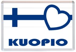 Kuopio - Love Finland/Finnish Towns & Cities Flag - Jumbo Fridge Magnet Souvenir Gift Present