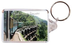 Kalka-Shimla Railway - India – Double Sided Large Keyring Key Fob Chain Ring Gift Present Souvenir