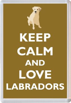 Keep Calm and Love Labradors - Jumbo Fridge Magnet Souvenir Gift Present