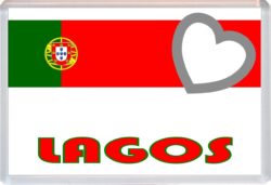Lagos - Love Portugal/Portuguese Towns & Cities Flag - Jumbo Fridge Magnet Souvenir Gift Present