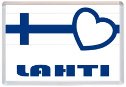 Lahti - Love Finland/Finnish Towns & Cities Flag - Jumbo Fridge Magnet Souvenir Gift Present