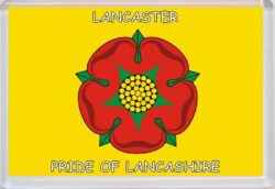 Lancaster - Pride of Lancashire County Flag - Jumbo Fridge Magnet Souvenir Gift Present