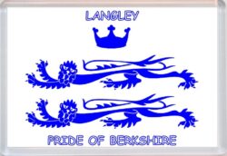 Langley - Pride of Berkshire - Pride of Cumbria County Flag - Jumbo Fridge Magnet Souvenir Gift Present