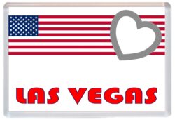 Las Vegas - Love USA/United States of America Towns & Cities Flag - Jumbo Fridge Magnet Souvenir Gift