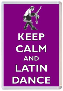 Keep Calm and Latin Dance - Jumbo Fridge Magnet Souvenir Gift Present