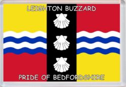 Leighton Buzzard - Pride of Bedfordshire - Pride of Cumbria County Flag - Jumbo Fridge Magnet Souvenir Gift Present