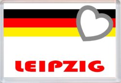 Leipzig - Love Germany/German Towns & Cities Flag - Jumbo Fridge Magnet Souvenir Gift Present