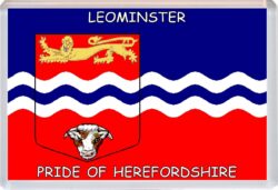 Leominster - Pride of Herefordshire County Flag - Jumbo Fridge Magnet Souvenir Gift Present