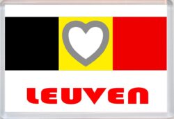Leuven - Love Belgium/Belgian Towns & Cities Flag - Jumbo Fridge Magnet Souvenir Gift Present