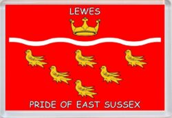 Lewes - Pride of East Sussex County Flag - Jumbo Fridge Magnet Souvenir Gift Present