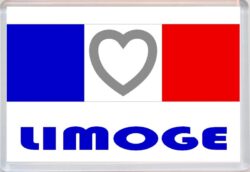 Limoge - Love France/French Towns & Cities Flag - Jumbo Fridge Magnet Souvenir Gift Present