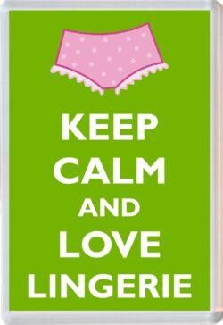 Keep Calm and Love Lingerie - Jumbo Fridge Magnet Souvenir Gift Present