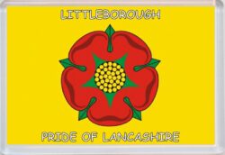 Littleborough - Pride of Lancashire County Flag - Jumbo Fridge Magnet Souvenir Gift Present