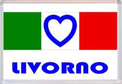 Livorno - Love Italy/Italian Towns & Cities Flag - Jumbo Fridge Magnet Souvenir Gift Present