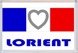 Lorient - Love France/French Towns & Cities Flag - Jumbo Fridge Magnet Souvenir Gift Present