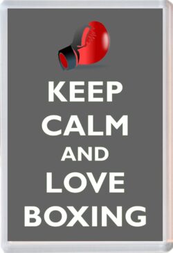 Keep Calm and Love Boxing - Jumbo Fridge Magnet Souvenir Gift Present