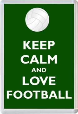 Keep Calm and Love Football - Jumbo Fridge Magnet Souvenir Gift Present