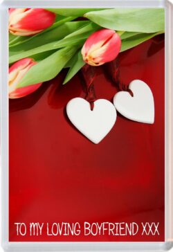 To My Loving Boyfriend xxx - Jumbo Fridge Magnet Souvenir Gift Valentines Present