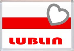 Lublin - Love Poland/Polish Towns & Cities Flag - Jumbo Fridge Magnet Souvenir Gift Present