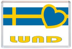 Lund - Love Sweden/Swedish Towns & Cities Flag - Jumbo Fridge Magnet Souvenir Gift Present