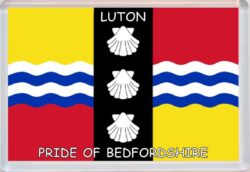 Luton - Pride of Bedfordshire - Pride of Cumbria County Flag - Jumbo Fridge Magnet Souvenir Gift Present