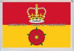 Lymington - Pride of Hampshire County Flag - Jumbo Fridge Magnet Souvenir Gift Present
