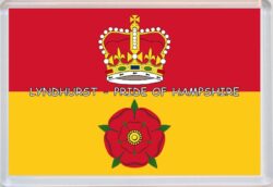 Lyndhurst - Pride of Hampshire County Flag - Jumbo Fridge Magnet Souvenir Gift Present