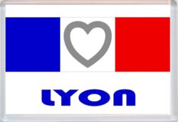 Lyon - Love France/French Towns & Cities Flag - Jumbo Fridge Magnet Souvenir Gift Present