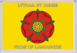 Lytham St Annes - Pride of Lancashire County Flag - Jumbo Fridge Magnet Souvenir Gift Present