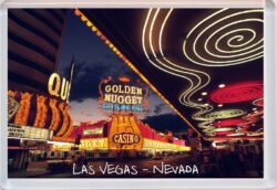 Las Vegas - Nevada - USA - Jumbo Fridge Magnet Souvenir Gift Present Neon Signs