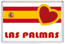 Las Palmas - Love Spain/Spanish Towns & Cities Flag - Jumbo Fridge Magnet Souvenir Gift Present