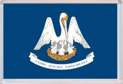 Louisiana - USA State Flag - Jumbo Fridge Magnet Souvenir Gift Present
