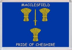 Macclesfield - Pride of Cheshire County Flag - Jumbo Fridge Magnet Souvenir Gift Present