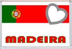 Madeira - Love Portugal/Portuguese Towns & Cities Flag - Jumbo Fridge Magnet Souvenir Gift Present