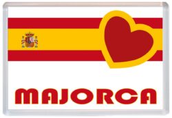 Majorca - Love Spain/Spanish Towns & Cities Flag - Jumbo Fridge Magnet Souvenir Gift Present