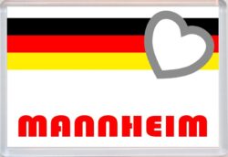 Mannheim - Love Germany/German Towns & Cities Flag - Jumbo Fridge Magnet Souvenir Gift Present