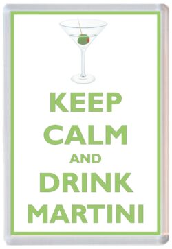 Keep Calm and Drink Martini - Jumbo Fridge Magnet Souvenir Gift Present