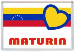 Maturin - Love Venezuela Towns & Cities Flag - Jumbo Fridge Magnet Souvenir Gift Present