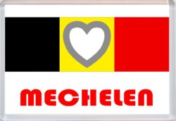 Mechelen - Love Belgium/Belgian Towns & Cities Flag - Jumbo Fridge Magnet Souvenir Gift Present