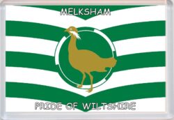 Melksham - Pride of Wiltshire County Flag - Jumbo Fridge Magnet Souvenir Gift Present