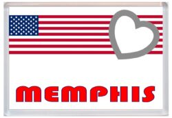 Memphis - Love USA/United States of America Towns & Cities Flag - Jumbo Fridge Magnet Souvenir Gift