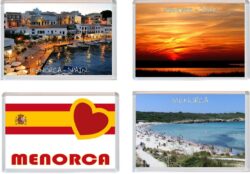 Menorca - Balearic Islands - Spain - 4 PACK - Jumbo Fridge Magnet Souvenir Gift Present