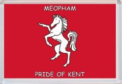 Meopham - Pride of Kent County Flag - Jumbo Fridge Magnet Souvenir Gift Present