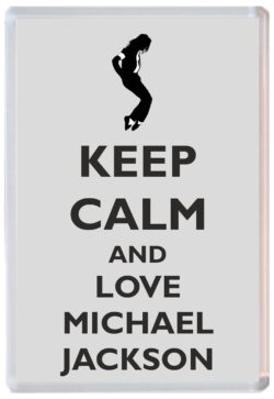 Keep Calm and Love Michael Jackson - Jumbo Fridge Magnet Souvenir Gift Present
