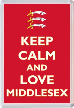 Keep Calm and Love Middlesex - Jumbo Fridge Magnet Souvenir Gift Present