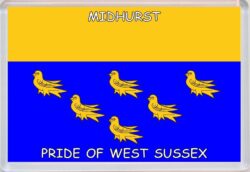 Midhurst - Pride of Suffolk County Warwickshire - Jumbo Fridge Magnet Souvenir Gift